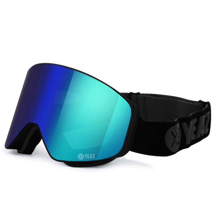 APEX Magnet Ski Snowboard grey Ski- goggles / YEAZ | YEAZ Snowboard | goggles / green logo 