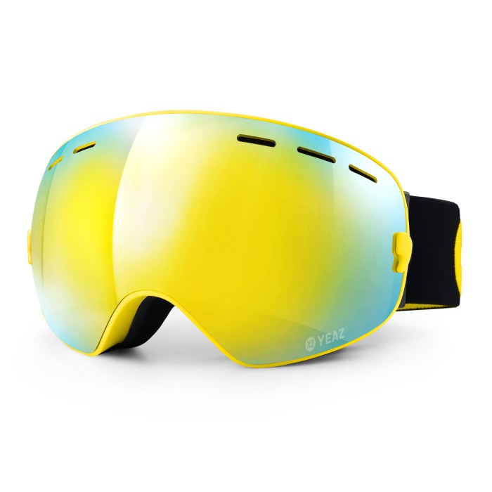 SUMMIT Masque de ski / snowboard avec monture jaune, Masques de ski /  snowboard, YEAZ