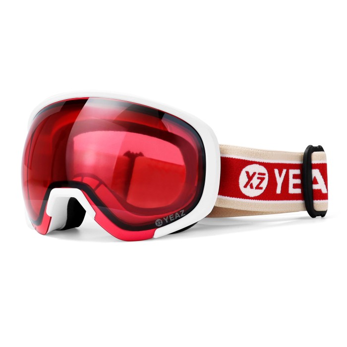 BLACK RUN Ski Snowboard white YEAZ / red/matte | Ski- | goggles YEAZ Snowboard goggles 